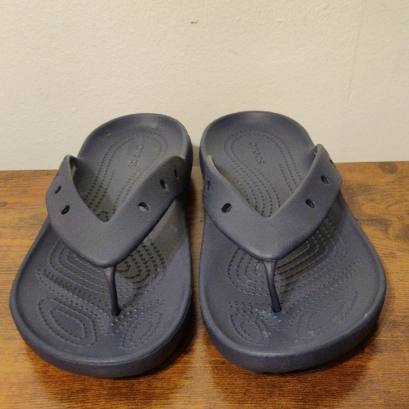 CROCS Gray Sandals - Picture 1 of 11